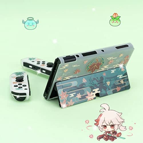 ENFILY Cute Genshin Impact Kaedehara Kazuha Case Compatible with Nintendo Switch OLED, Dockable Case