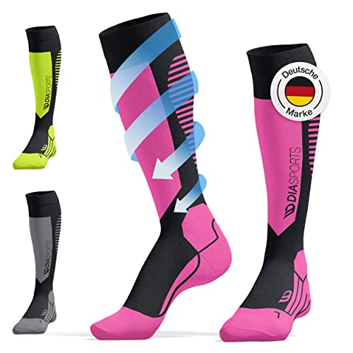 Diasports Skisocken Herren/Damen ideal für kalte Temperaturen | Wärmeregulierende Wintersocken mit zusätzlicher Kompression | Perfekte Passform nahtlos verarbeitet (1 Paar)