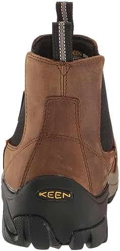 KEEN Utility Men's Lansing Chelsea Steel Toe Pull On Comfortable Work Boots, Dark Earth/Black, 9.5 | Image 2