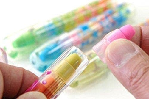 Image of AK Store (Pack of 4) 3D Cute Cartoon Shape Rubber Pencil Erasers, School Stationery for Kids, Boys Girls, Birthday Return Gifts (Stacking Pen)