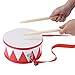 Kindertrommel, Leichtes Rot Weiß Kindertrommel Holz Spielzeugtrommel Set Kinderhandtrommel mit einziehbaren Riemen für und Kleinkinder für die Schule