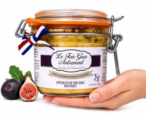 Foie gras de canard entier aux figues 200 g Relais Gourmet bloc sud-ouest pour fêtes