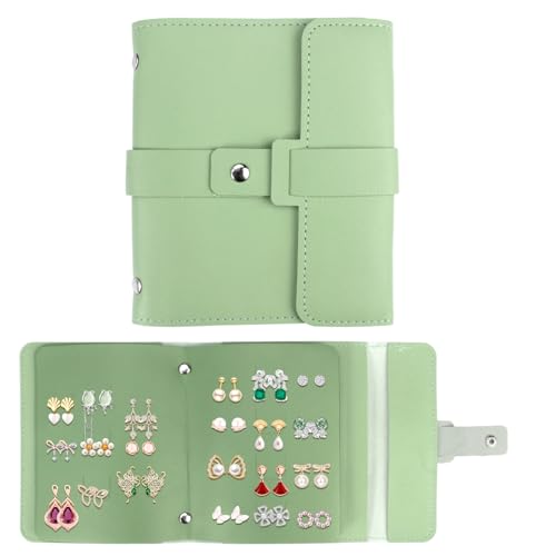 AetherAurora 42 par Organizador de Pendientes Libro, Verde, Joyero Viaje Mujer, Plegable Ligero Stud Earring Organizer, PU Práctico Stud, para Pendiente, Aretes 16 X 14 Cm (6,3 X 5,51in) AetherAurora 42 par Organizador de Pendientes Libro, Verde, Joyero Viaje Mujer, Plegable Ligero Stud Earring Organizer, PU Práctico Stud, para Pendiente, Aretes 16 X 14 Cm (6,3 X 5,51in)
