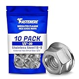 Fastenere Serrated Flange Nuts – 1/2