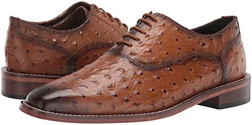 Stacy Adams Men's ROSELLI Leather Sole Oxford, TAN, 11 | Image 6