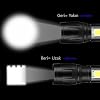 Orret Home USB Rechargeable Mini Flashlight – Ultra Powerful LED Flashlight, 3 Mode Light, Metal Case, Clip Portable Lighting, Boxed Pocket Flashlight, Charging Cable Included [Energy Class A+++]