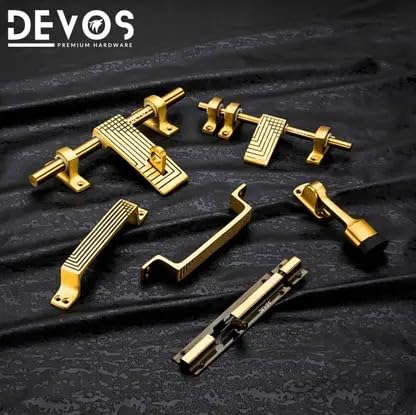 Devos Adjustable Aluminium Latch Heavy Duty Door Window and Cabinet Locking Mechanism Rust Resistant Sturdy Finish Easy Installation for Home Office Gate Security and Long Lasting Durability Silver 1