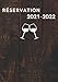 Réservation 2021-2022: cahier réservation restaurant 2021/2022 | 373 pages pour noter les résa clients d'un resto, café, bar… | Grand format A4 pratique