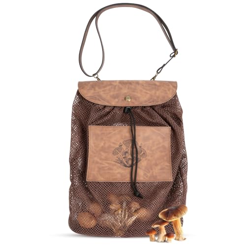 DRACHENADER Sac Champignon avec Filet Respirant – Panier Champignon Pliable, Sac de cueillette pour Champignons Frais avec bandoulière réglable – vue 7