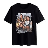 Man's Jhene Music Aiko Singer T-Shirt Crewneck Short Sleeve Shirt, Lightweight Cotton Tee Top Shirt for Mans, Novelty Custom Apparel Top 2XL