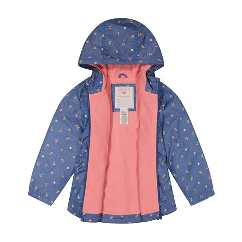 Image of Cater's Baby Girls' Cute Thing Rainslicker Rain Jacket, Pink Sherbet, 12 Months