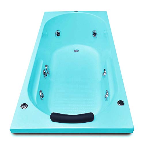 Image of MADONNA Divine Acrylic 5.5 Feet Bathtub with Whirlpool Massage System (Cyan Blue)
