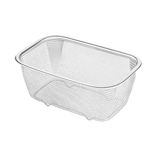 Relaxdays Scolapasta Con Ciotola – Set In Plastica Senza BPA, Per Lavare Frutta E Verdura E Scolare La Pasta, Trasparente/Bianco, 11,5 X 33 X 25 Cm