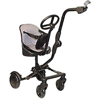 Roma Uptown 4 Rad Kleinkind Sitz & Lenkrad, Universal Buggy Board mit Sitz, Seitenbefestigung für Kinderwagen & Buggy, unterstützt bis zu 25 kg, eliminiert Doppelkinderwagen