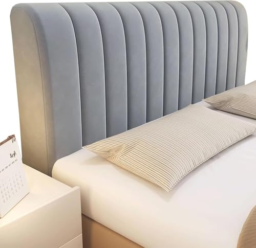QARIDO Bettkopfabdeckung Verdicken Gesteppt Kopfteilbezug Protektor Einfarbiges Design Bett Kopfteiâ€¦ – Miniatur