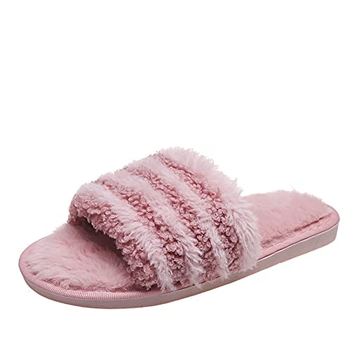 Pantoufles d'hiver pour femmes rose casual parfaites au quotidien