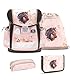 Belmil Classy Schulranzen Set 4 - teilig (403-13/AG/S) (Horse Chestnut)