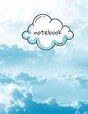 notebook: peaceful and relaxing view of blue sky