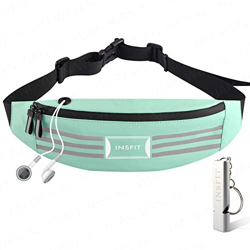 INSFIT Fanny Pack for Men & Women Fashionable,Adjustable waterproof reflective running waist bag,Running belts, money belts,and hiking belts suitable for all mobile phones Running mobile phone holder for travel,fitness,and hiking