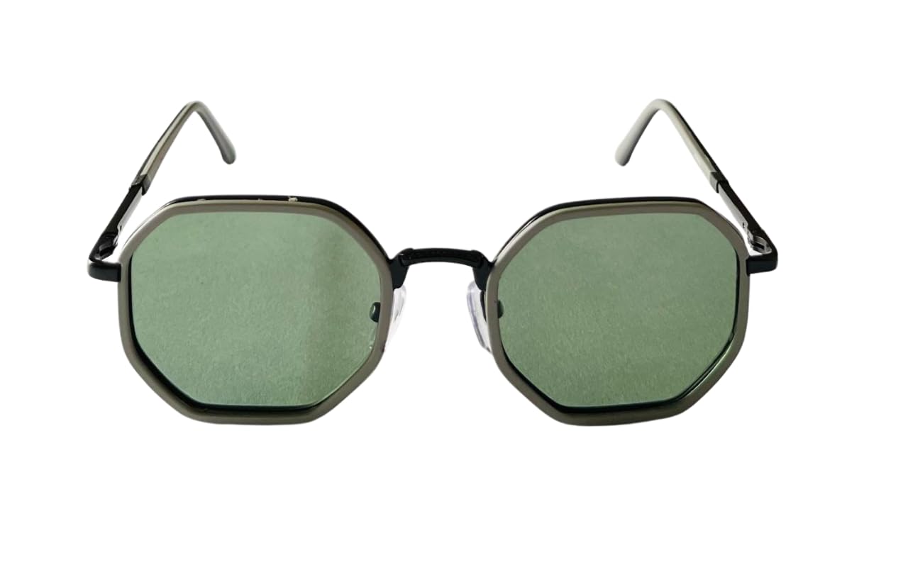 BLEFOSElite Polarized Sunglasses | Polarized and UV Protection Octogonal Sunglasses | Men & Women | Medium | Pack of 1