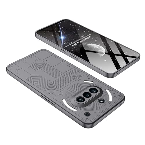 Image of Kapa Double Dip Full 360 Protection Back Case Cover for Nothing Phone 3A 5G (Grey)