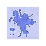 Stencil Stop Headless Horseman Stencil - Reusable for DIY Projects, Painting, Drawing, Crafts - 14 Mil Mylar Plastic (6 x 6 inches)