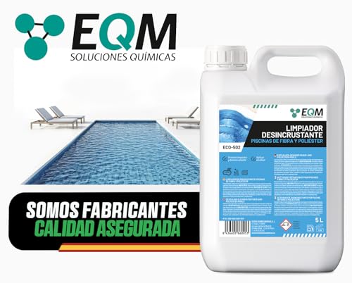 Miniatura 6 de Eqm - Eco-502 - Limpiador Desincrustante Piscinas Fibra-Poliéster - 5l - Limpieza Del Vaso, Bordes Y Línea De Flotación - Elimina Todo Tipo De Incrustaciones