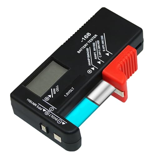 Huybaa Haushalt Ziffern Zeigen Batterie Tester und Digitaler Batterietester für AA/AAA/C/D/9V/1,5V - Batterieprüfer & Messgerät für alle Batterien Huybaa Haushalt Ziffern Zeigen Batterie Tester und Digitaler Batterietester für AA/AAA/C/D/9V/1,5V - Batterieprüfer & Messgerät für alle Batterien