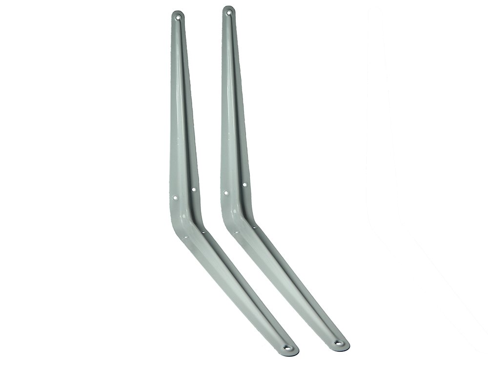 Onestopdiy.com White London Bracket Shelf Support 12 Inch X 14 Inch 300Mm X 350Mm 1 Pair