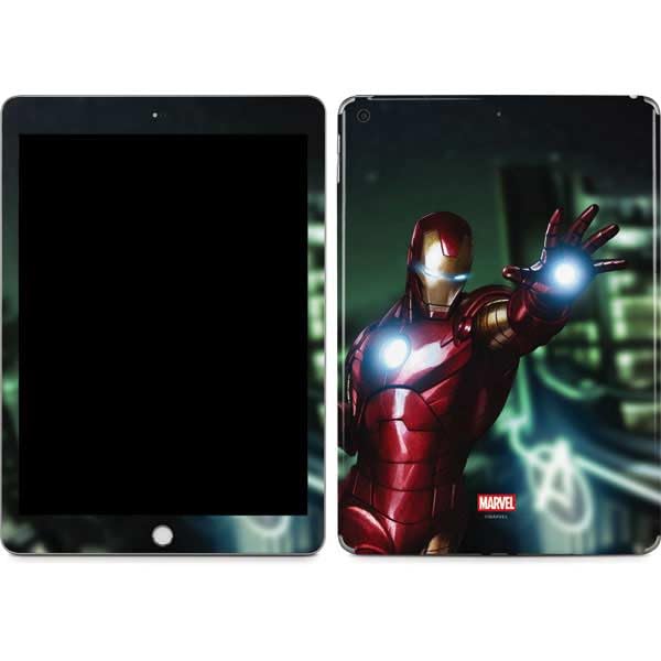 Skinit Decal Tablet Skin Compatible with iPad 9.7in (2017) - Officially Licensed Marvel Tony Stark Iron Man Design