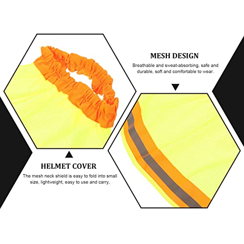 Generic 4 Pcs Chapéu Duro Pescoço Capacete Escudo Pescoço Capacete Pescoço Sombra Protetor Solar Cha