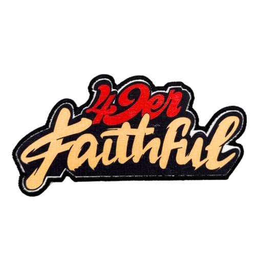 Mamastory Rugby Fans San Francisco Faithful to The Bay Sublimation Heat Transfer Patch American Football Iron On Sew On for Clothing Backpacks Jeans Motorcycle Sew On Custom Jackets Hats Tactical Bags