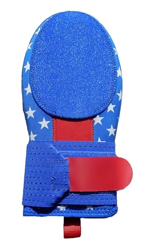 Baseball Softball Sliding Mitt Baserunner Protection - Blue Red & White Stars - 2 Sizes (Youth)