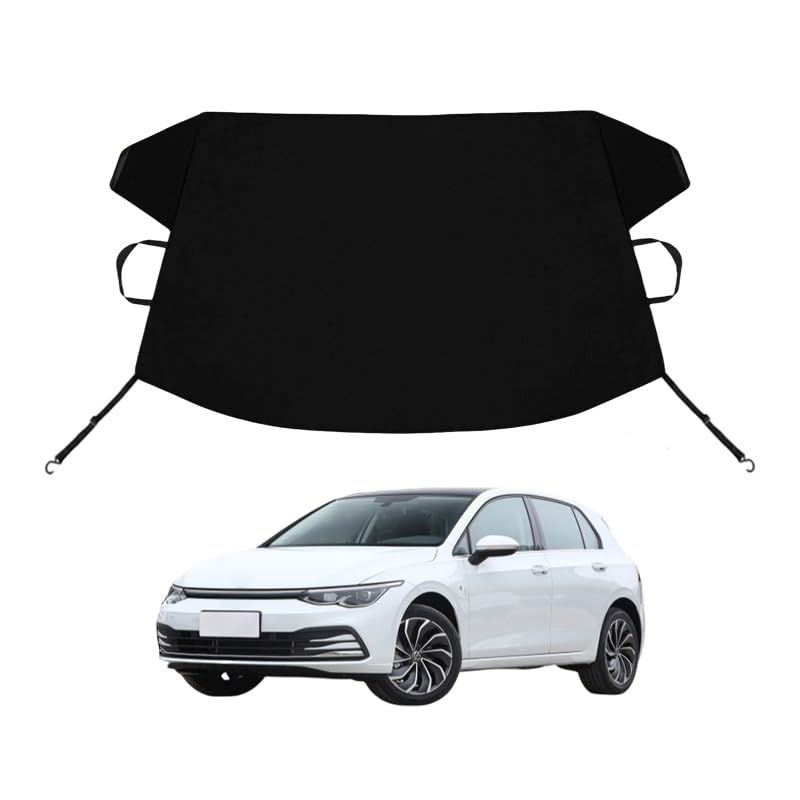 Image of Golf /Rabbit /GTI /R32 MK6 5K Custom Windshield Cover for Ice and Snow for V-W Golf /Rabbit /GTI /R32 MK6 5K Windshield Snow Cover 600D Shade Blocks Winter Frost Hail Protector Car Accessories