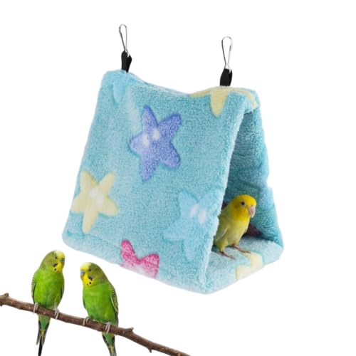 Image of Qpets Hanging Bird Hammock, Warm Plush Nest for Small Birds - M