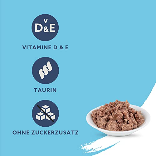 by Amazon Katzen Nassfutter Pastete mit Rind, 1 x 415g