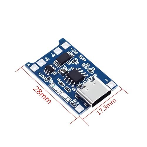 Image of 1PCS TP4056 Micro USB Type C Mini Plug 5V 1A 18650 Lithium Battery Charging Protection Board (C-Type)