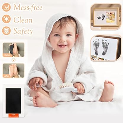Baby Gift Set for Newborn - 11PCS Baby Shower Gifts Basket with Baby Blanket Baby Rattle, Wooden Keepsake Milestone Elephant Toy Decision Coin & Baby Bibs Socks Essentials for Baby Girls Boys - Image 8