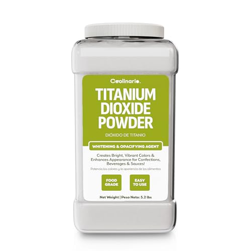 Coolinario Titanium Dioxide Powder (1 GAL - 5.2 LBS) Food Grade