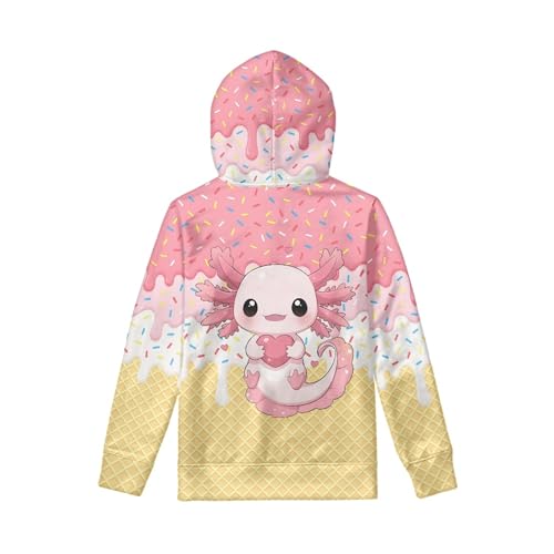 Image of Coloranimal Unisex Girls and Boys Long Sleeve Hoodies Hoody Athletic Pullover Sweatshirts Tops Age 6-16year