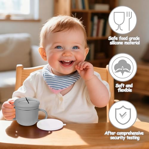 Image of Mity rain Stainless Steel Snack Containers, 4-in-1 Spill Proof