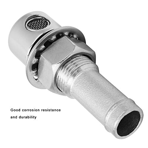 Gerade Kraftstoffentlüftung Tankentlüftung, 316 Edelstahl Bootskabine Ölen Betankungsöffnung Entlüftung für den Austausch des Gasdosenauslaufs