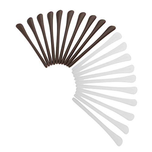 IPOTCH Silikon Überzüge für Brillenbügel Bügelenden 20er-Set