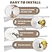LOIUO Gun Rack Storage Wall Mount Rifles Shotgun Hooks Horizontal Metal Stainless Steel Hangers for Storing Shotguns Rifles Archery Bow Heavy Duty (2 Pairs)