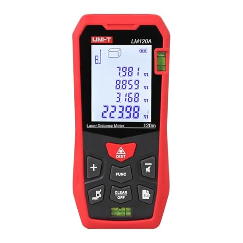 UNI-T Telémetro láser LM50A LM70A LM100A LM120A Medidor de distancia láser Digital Range Finder Cinta métrica (LM120A)