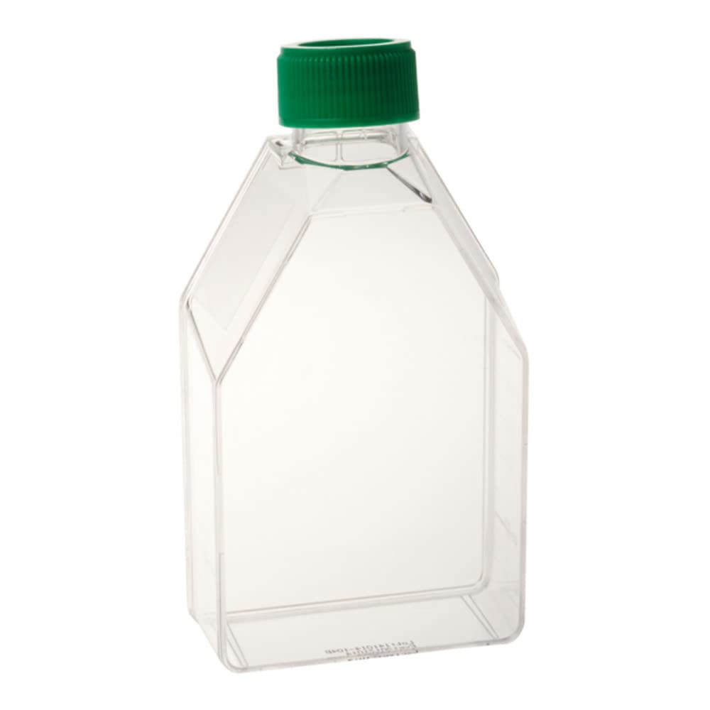 Celltreat 229321 Tissue Culture Treated Flask, Vent Cap, Sterile, 25mL Capacity, 12.5cm2 Size (Case of 200)