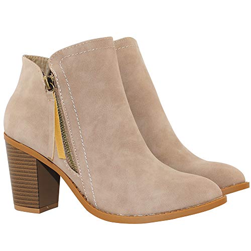 Image of TRENDSUP Women's Fashion Side Zipper Booties