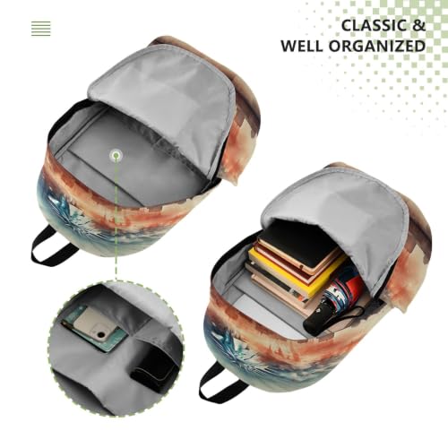 Sac à dos pour ordinateur portable motif feu d'artifice abstrait grand volume voyage