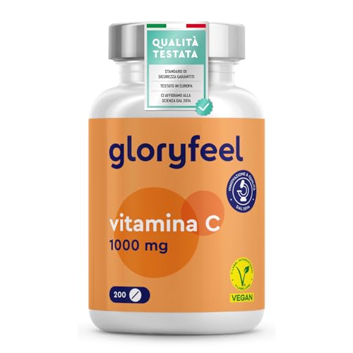 Vitamina C 1000mg 200 Compresse, Vegan