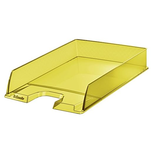 Esselte Bandeja Portadocumentos, Amarillo, Colour'Ice, 626272